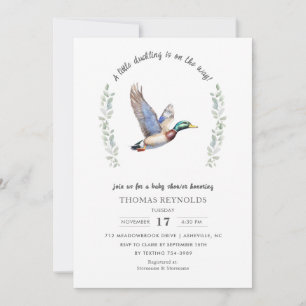Mallard Duck Hunting Baby Show Einladung
