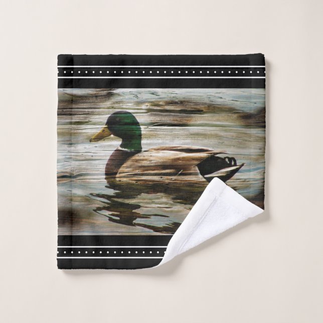Mallard Duck Hütte Style Waschlappen (Waschlappen)
