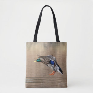 Mallard Duck im Flug Tasche