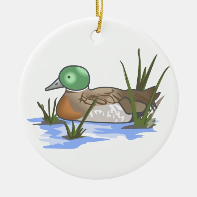Mallard Duck Keramik Ornament (Vorne)