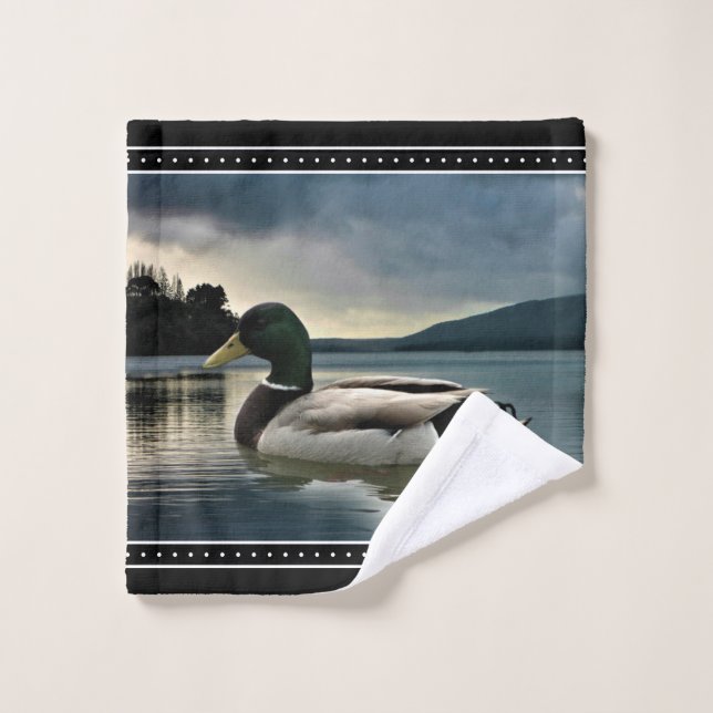 Mallard Duck Lake Badhandtuch Set (Waschlappen)