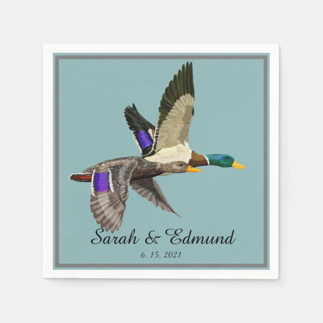 Mallard Duck Lover Serviette (Vorderseite)