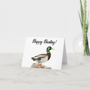 Mallard Duck Malerei für Jäger und Outdoorsmen Karte