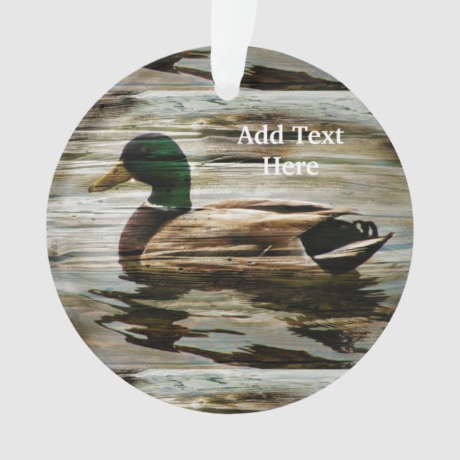 Mallard Duck Ornament (Vorderseite)