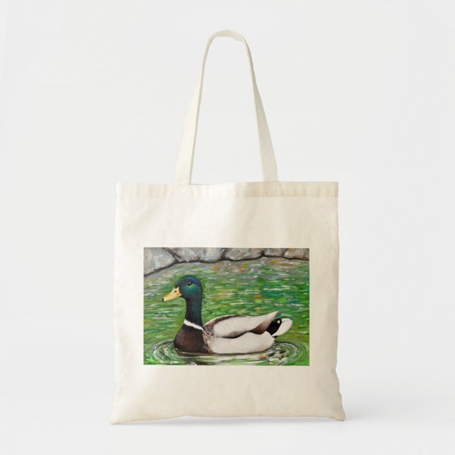 Mallard Duck Painting Tragetasche (Vorne)