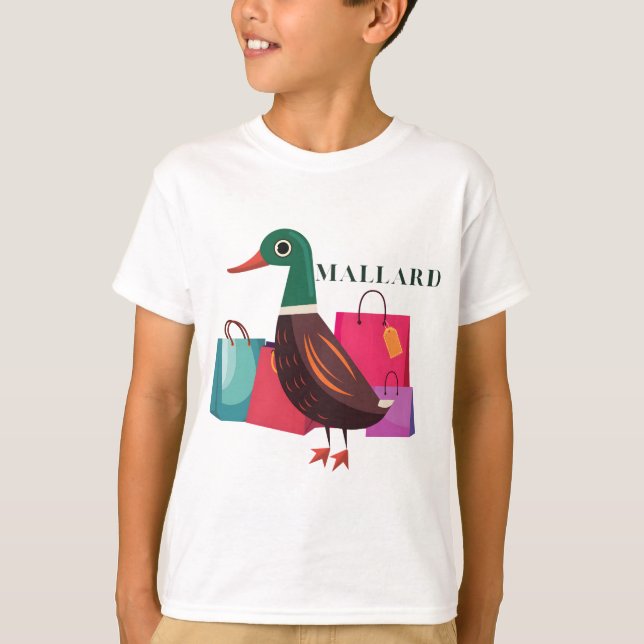 Mallard duck pun funny bird T-Shirt (Vorderseite)