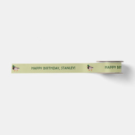 Mallard Duck Realistische Illustration Personalisi Satinband