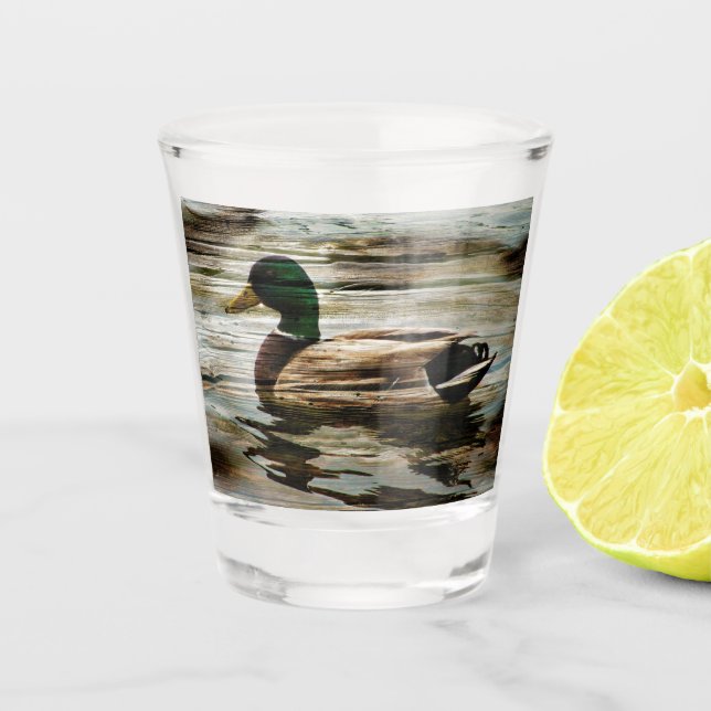Mallard Duck Schnapsglas (Vorderseite)