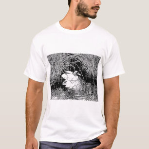 Mallard Duck Schwarz-weiß Distinguished Lake Bird T-Shirt