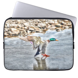 Mallard Duck Wildlife Foto für Vogelliebhaber Laptopschutzhülle