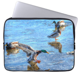 Mallard Duck Wildlife Foto für Vogelliebhaber Laptopschutzhülle