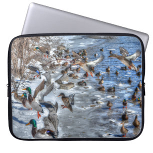 Mallard Duck Wildlife Foto für Vogelliebhaber Laptopschutzhülle