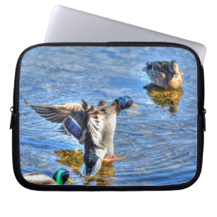 Mallard Duck Wildlife Foto für Vogelliebhaber Laptopschutzhülle
