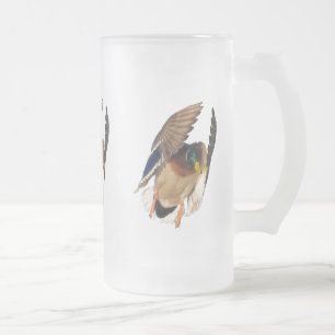 Mallard Duck Wildlife Foto für Vogelliebhaber Mattglas Bierglas