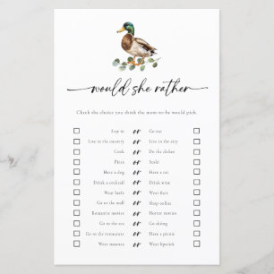 Mallard Duck wollte eher Baby Showspiel