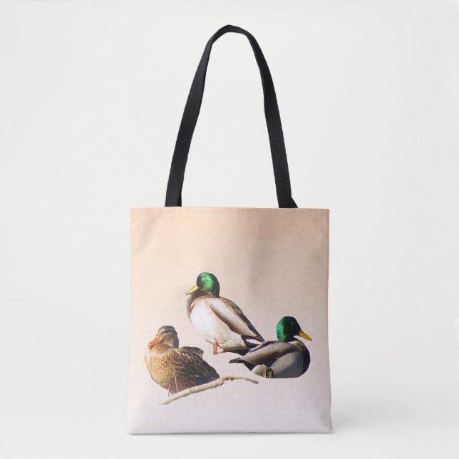 Mallard Ducks Bird Animal Toag Tasche (Vorderseite)
