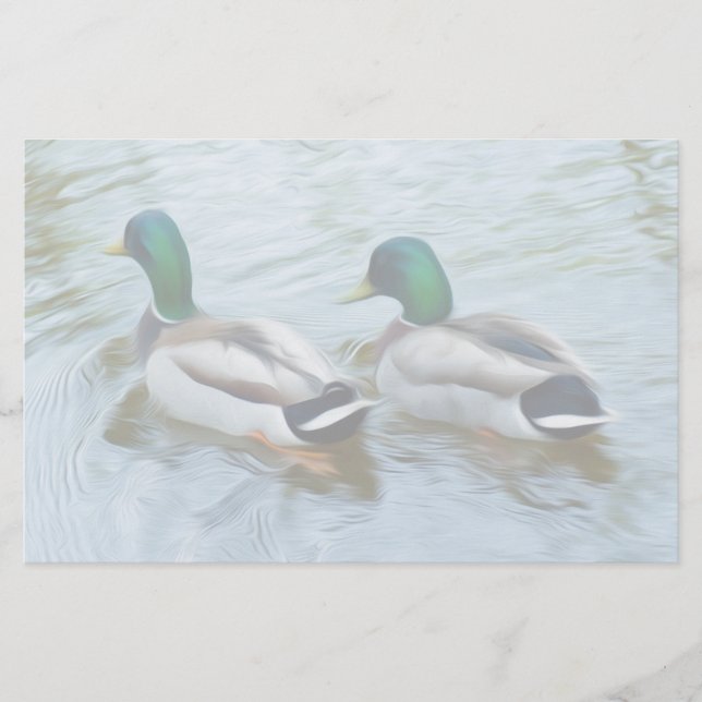 Mallard Ducks Briefpapier (Vorderseite)