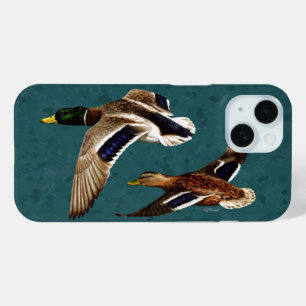 Mallard Encks im Flug Aquamarin Case-Mate iPhone Hülle