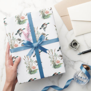 Mallard Enten und Cattails Geschenkpapier