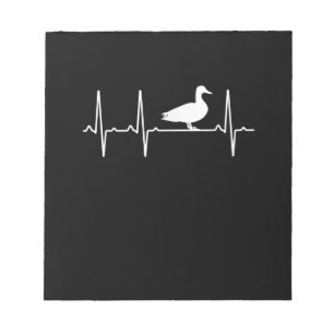 Mallard Heartbeat - Geschenk für Männer Frauen-Duc Notizblock