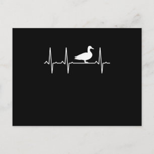 Mallard Heartbeat - Geschenk für Männer Frauen-Duc Postkarte