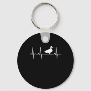 Mallard Heartbeat - Geschenk für Männer Frauen-Duc Schlüsselanhänger