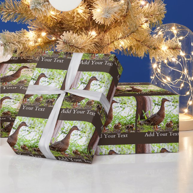 Mallard und Ducklings von Shirley Taylor Geschenkpapier (Feiertage)