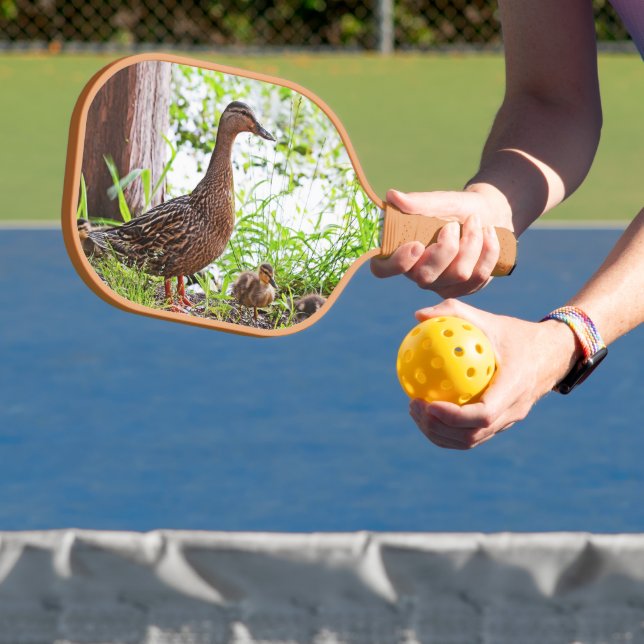 Mallard und Ducklings von Shirley Taylor Pickleball Schläger (InSitu)