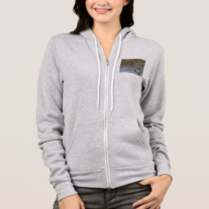 Mallardente und getuftete Ente auf einem Fluss Hoodie