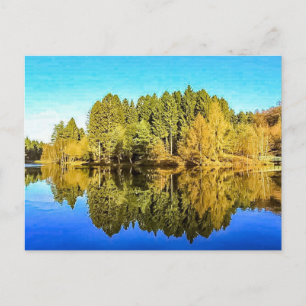 Mallards Pike Art Postcard Postkarte