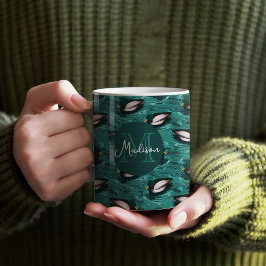 Mallards Schwimmen im Wassermuster Kaffeetasse