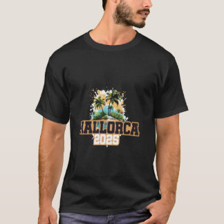 Mallorca 2025 Bunte Urlaubsnotiz T-Shirt