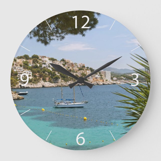 Mallorca Große Wanduhr (Vorderseite)