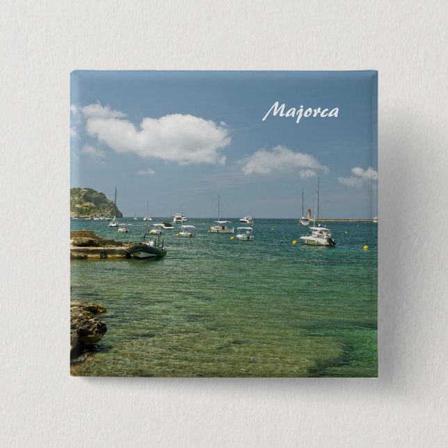 Mallorca-Knopf Button (Vorderseite)