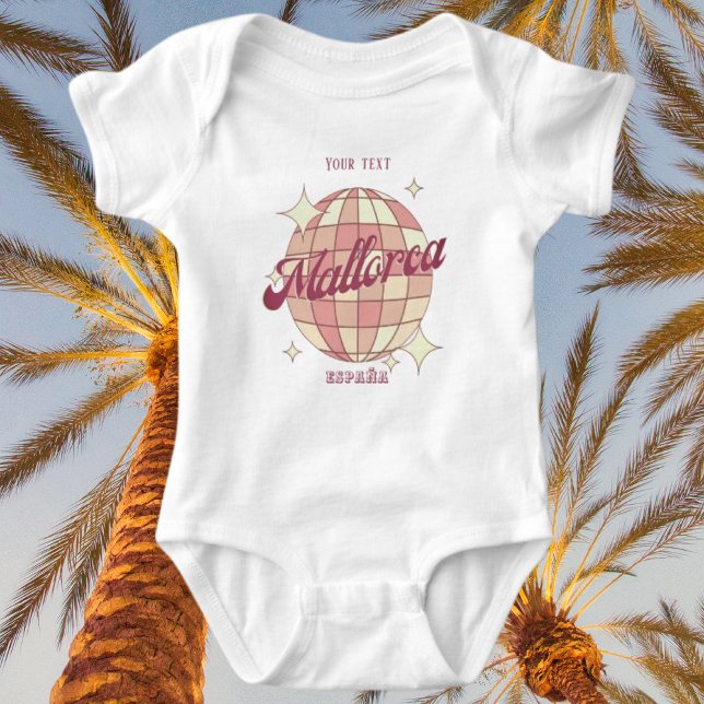 Mallorca Magaluf Spanien Rosa Baby Urlaub Baby Strampler (Von Creator hochgeladen)