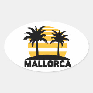Mallorca Ovaler Aufkleber