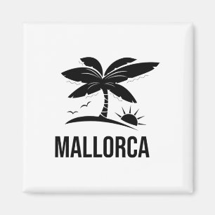 Mallorca Palme Urlaub Sonnenuntergang Strand Ozean Magnet