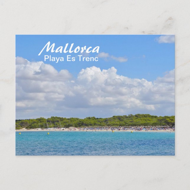 Mallorca, Playa Es Trenc - Postkarte (Vorderseite)