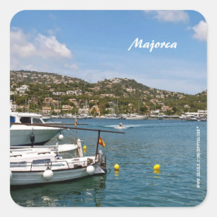 Mallorca Quadratischer Aufkleber