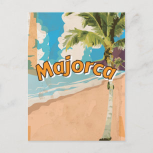 Mallorca-Reiseplakat im Vintage-Stil Postkarte