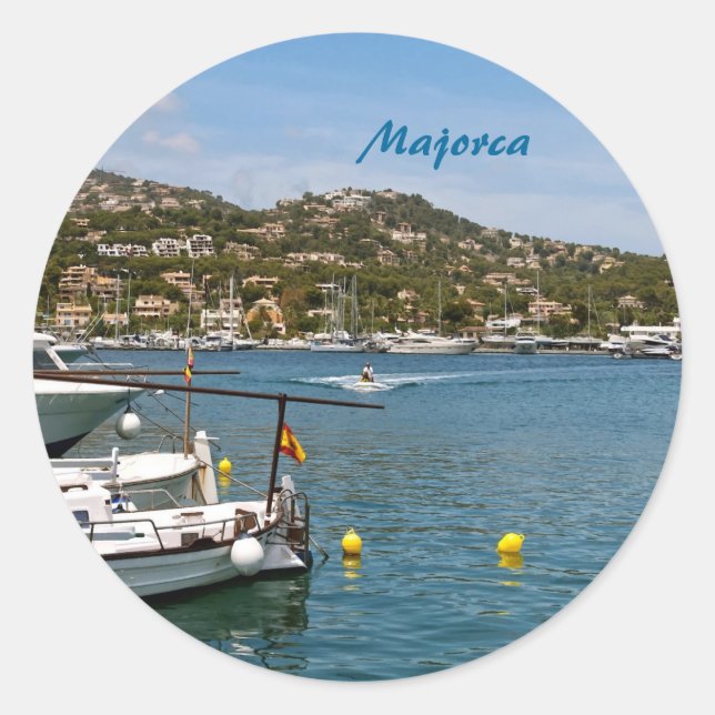 Mallorca Runder Aufkleber (Vorderseite)
