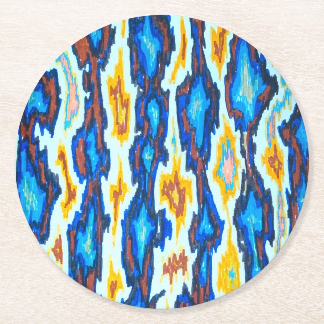 Mallorca Runder Pappuntersetzer (Vorderseite)