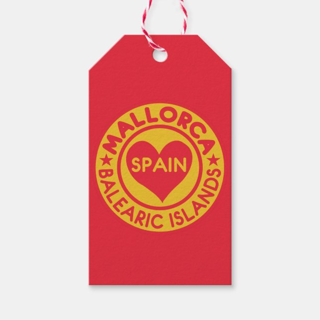 MALLORCA Spanien - Gebrauchtmarken Geschenkanhänger (Vorderseite)
