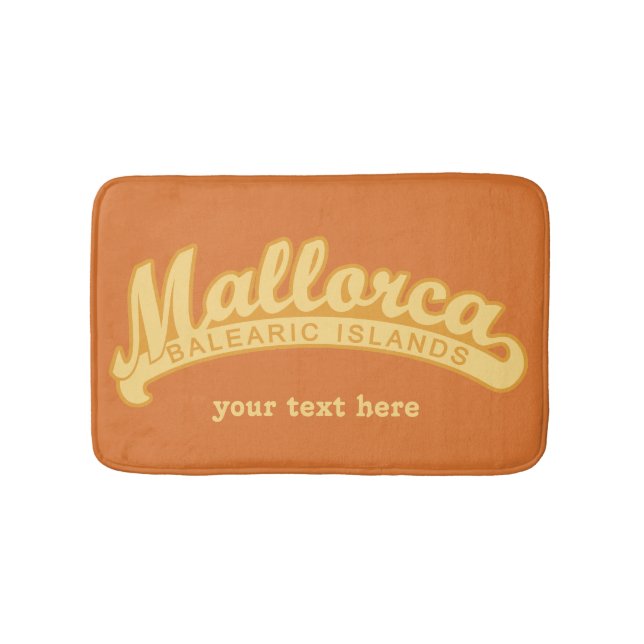 MALLORCA Spanien - Individuelle Text- und Farbbadm Badematte (Vorderseite)