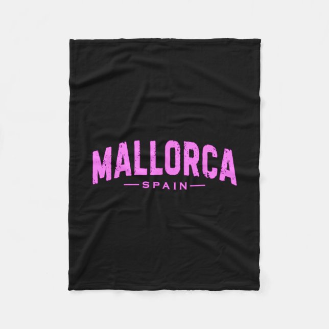 Mallorca Spanien Learic Inseln Urlaub Sommer Stran Fleecedecke (Vorderseite)
