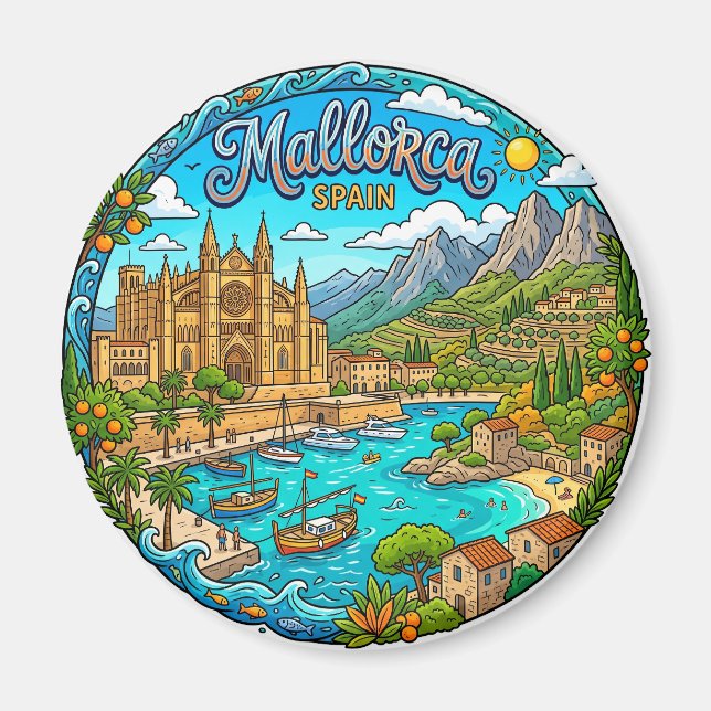 Mallorca Spanien Magnet (Vorne)