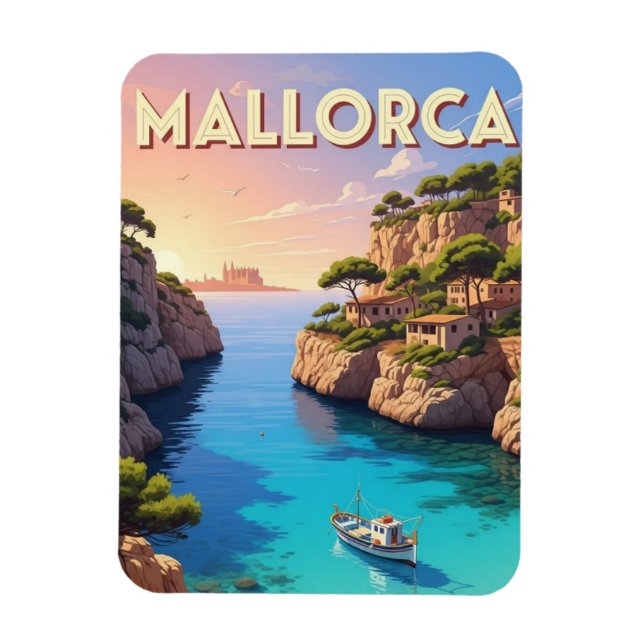 Mallorca Spanien Reise Magnet (Vertikal)