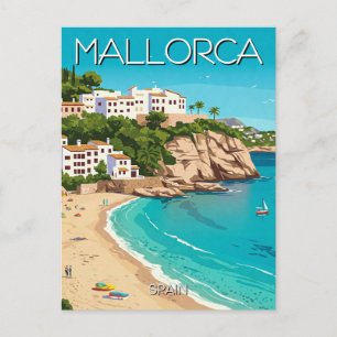 Mallorca Spanien Reise Vintage Postkarte