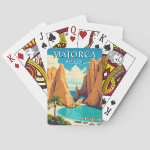 Mallorca Spanien Spielkarten-Deck Vintage Reise Spielkarten