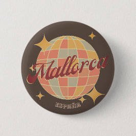 Mallorca Spanien Urlaub Souvenir Retro Button